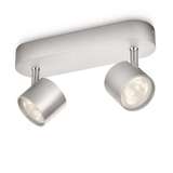 OPRAWA DOMOWA KINKIET LED 2X3W IP20 2700K 330LM Z ŹRÓDŁEM EEL=A+ STAR ALUMINIUM - 562424816 - PHILIPS ŹRÓDŁA