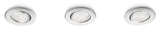 OPRAWKA SUFITOWA PUNKTOWA P/T LED 3X4W IP20 4000K 440LM Z ŹRÓDŁEM EEL=A+ ALBIREO ALUMINIUM - 450914816 - PHILIPS ŹRÓDŁA
