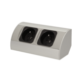 GNIAZDO MEBLOWE BEZ WYŁĄCZNIKA, 2X230V. - OR-AE-1303 - ORNO