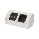 GNIAZDO MEBLOWE 230V+2XUSB. - OR-AE-1310 - ORNO