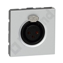 GNIAZDO AUDIO 2 MODUŁY ŻEŃSKIE ALUMINIUM XLR-3 MOSAIC - 079255 - LEGRAND