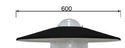 DASZEK ALUMINIOWY MALOWANY INNY KOLOR DO AURIS 600 - 923603 - SŁUPY - ROSA