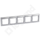 RAMKA PIĘCIOKROTNA POZIOMA ALUMINIUM/SREBRO VALENA  - 770355 - LEGRAND